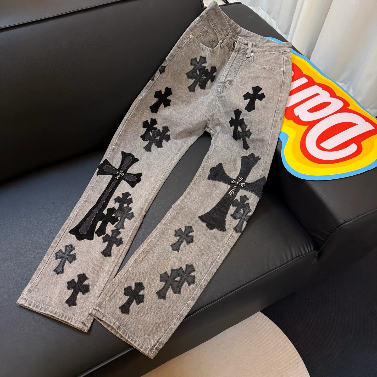 P310 washed gray model number: D347 Chrome hearts M (about 120 pounds) L (about 140 pounds) XL (about 165 pounds) XXL (about 185 pounds)